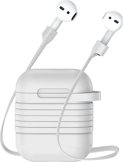 Baseus S Case Silicone Protective Box Satz in Gray Farbe für Apple AirPods 1 / AirPods 2