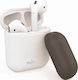 Puro Case Silicone in White color for Apple AirPods 1 / AirPods 2
