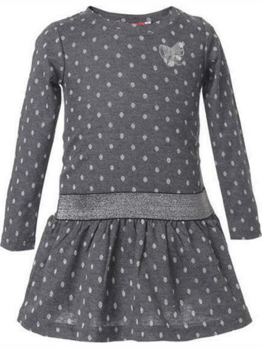 Energiers Kids Dress Long Sleeve Gray