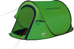 High Peak Vision 2 Automatic Camping Tent Pop Up Green 3 Seasons for 2 People 235x140x100cm