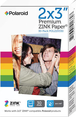 Polaroid Φωτογραφικό Χαρτί Instant A8 (5.2x7.4) για Εκτυπωτές Zink 30 Φύλλα