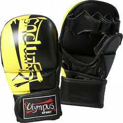 Olympus Sport Γάντια ΜΜΑ από Συνθετικό Δέρμα Κίτρινα