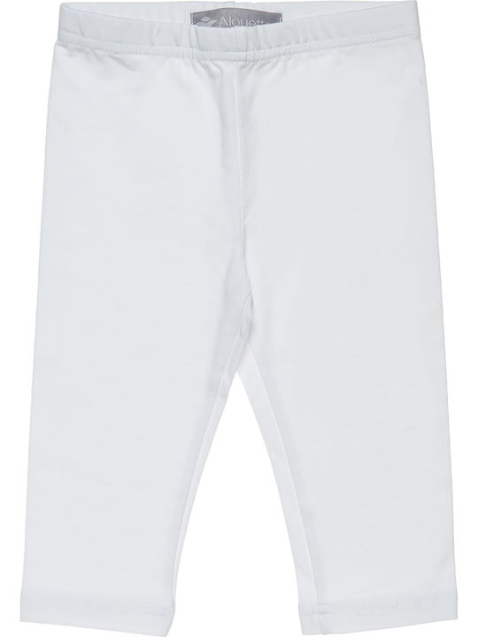 Alouette Kids Legging Capri White Κολάν Basic