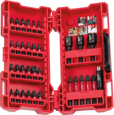 Milwaukee Shockwave Impact Duty Set 33 Screwdriver Bits Cross / Torx / Allen / Star/Torx