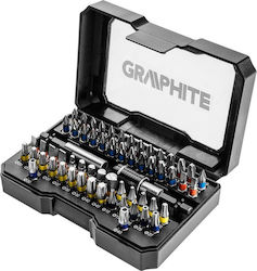 Graphite Set 60 Biți Șurubelniță Torx Σετ Μύτες & Αντάπτορες 1/4"