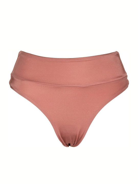 Rock Club BP-3089 Bikini Slip High Waist Pink