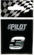Lampa Car Number Stickers "3" 1.8cm in Silver Color 1pcs