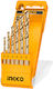 Ingco Set of 6 Drills HSS with Cylindrical Shank for Metal