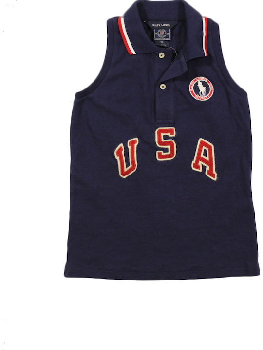 Ralph Lauren Kids Polo Sleeveless Navy Blue