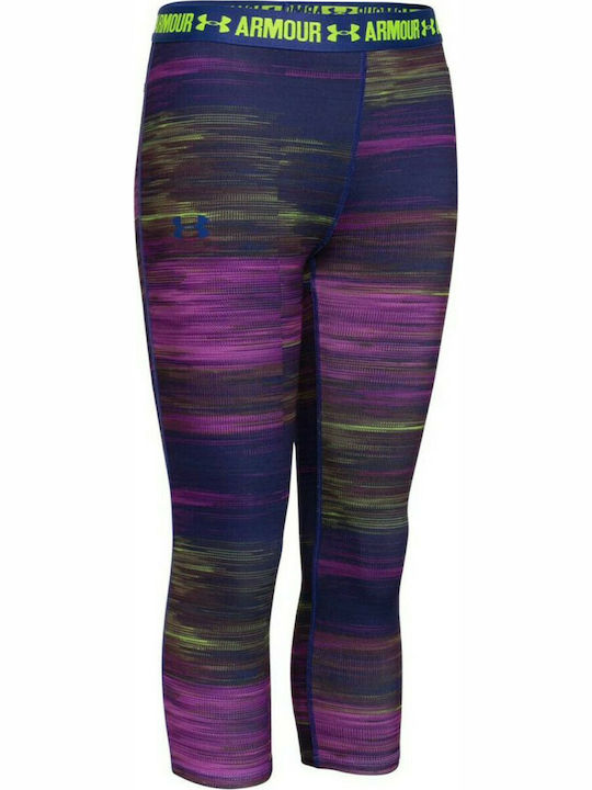 Kids Legging Sports Capri Purple