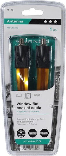 Vivanco Convertor Conector F masculin în Conector F masculin 1buc 48116