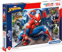 Kinderpuzzle Supercolor Spider-man für 6++ Jahre 104pcs Clementoni