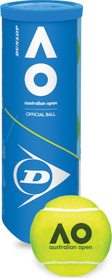 Dunlop Australian Open Μπαλάκια Τένις για Τουρνουά 3τμχ