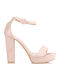 Envie Shoes Damen Sandalen mit Chunky hohem Absatz in Rosa Farbe