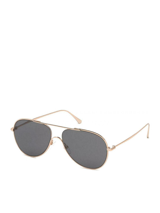 Tom Ford Men's Sunglasses with Gold Metal Frame FT0695 28X