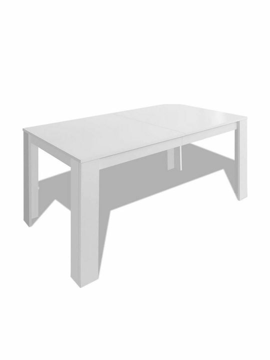 Tisch Speisesaal Holz Weiß 140x80x75cm