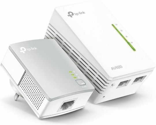 TP-LINK TL-WPA4221 KIT v4 Powerline Двойно за Безжична Връзка Wi‑Fi 4 - Безжична мрежа 4 и 3 Порта Ethernet