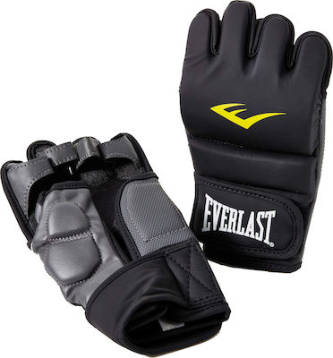 Everlast Premium Γάντια ΜΜΑ από Συνθετικό Δέρμα Μαύρα