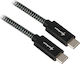 Sharkoon Braided USB 3.1 Cable USB-C male - USB-C Black 0.5m