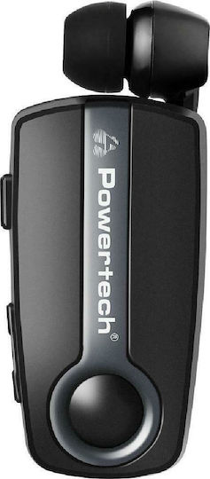 Powertech Klipp In-Ear Bluetooth-Freisprecheinrichtung Kopfhörer Revers Gray
