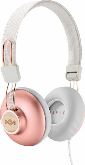 The House Of Marley Positive Vibration 2.0 Wired On Ear Headphones White / Pink