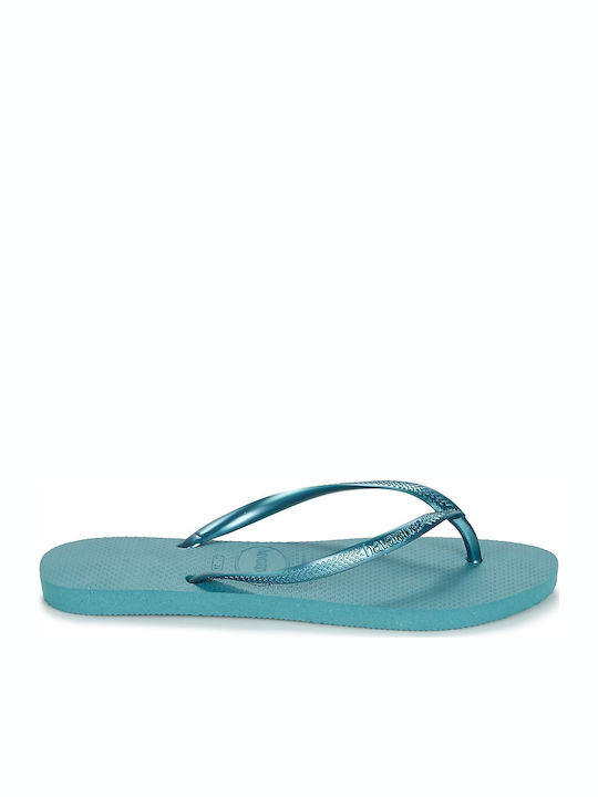 Havaianas Slim Damen-Flip-Flops in Türkis Farbe