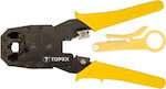 Topex Telephone Plug Pliers 185mm Crimping Press 32D409