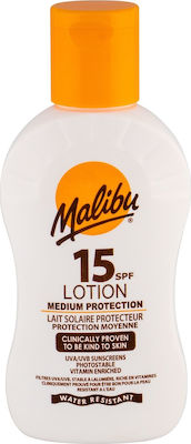 Malibu Sun Body Lotion Waterproof Водоустойчива Слънцезащитна Лосион за тяло SPF15 100мл