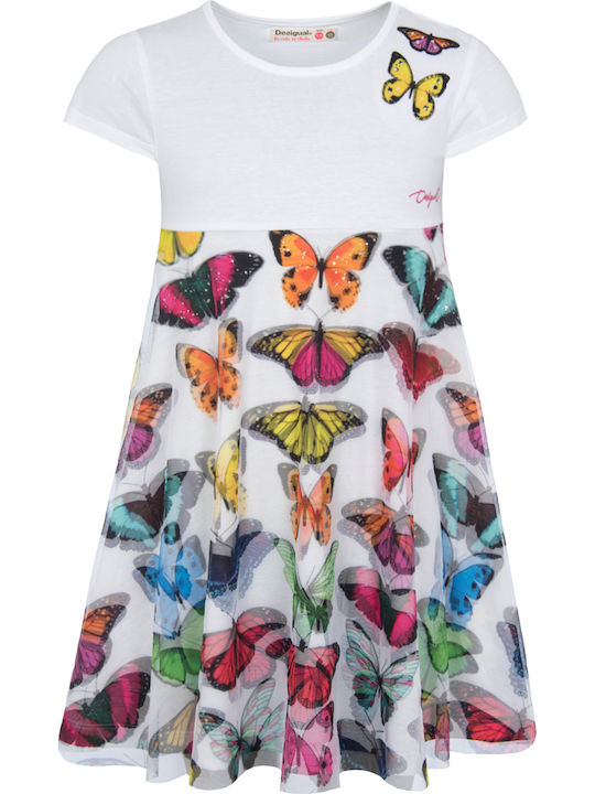 Desigual Kids Dress Short Sleeve Multicolour