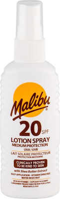 Malibu Lotion Spray Medium Protection Waterproof SPF20 100ml