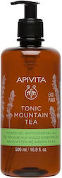Apivita Tonic Mountain Tea Schaumbad in Gel mit ätherischen Ölen Jasmin (1x500ml) 500ml
