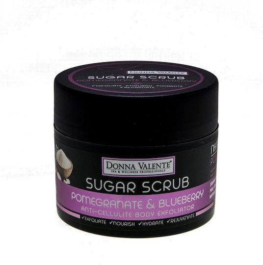 Donna Valente Sugar Scrub Body Pomegranate & Blueberry 250gr