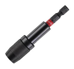 Milwaukee Shockwave Adapter with HEX Drive Size and Bit Holder Output Milwaukee Shockwave Adapter with HEX Drive Size and Bit Holder Output