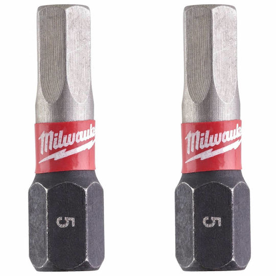 Milwaukee Shockwave Set 2 Screwdriver Bits Torx / Allen
