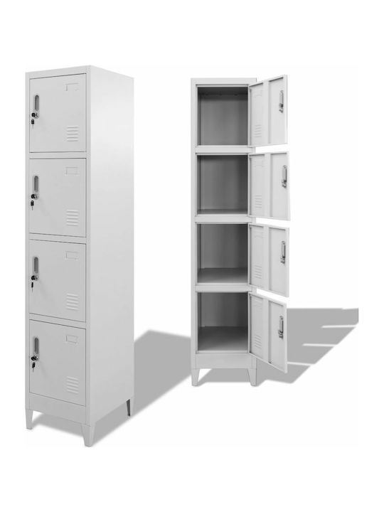 Locker Metal with 4 Cabinets 38x45x180cm