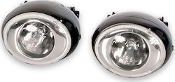 Autoline Projector Beam Round Foglights Car Universal 8.5cm 2pcs