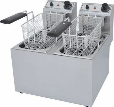 ΤζεΘάν Fryer Electric Double 5.2kW Capacity 2x4lt 37x39x38cm