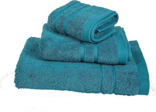 Le Blanc Handtuch Gekämmte 600g 40x60εκ. Petrol Gewicht 600gr/m²