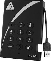 Apricorn Aegis Padl USB 3.1 Εξωτερικός HDD 500GB 2.5" Μαύρο