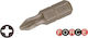 Force Schraubendreher-Bit Kreuz mit Größe PH1 Philips 5/16" PH1