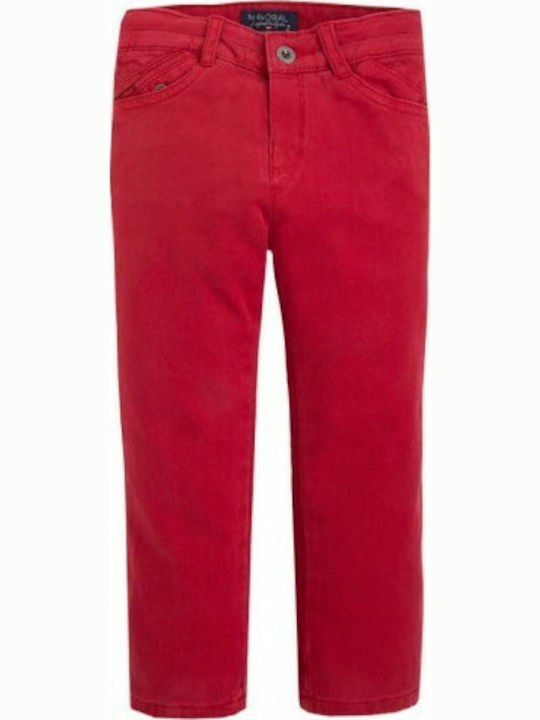 Mayoral Kids Trousers Red