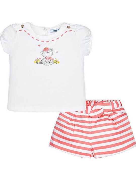 Mayoral Kids Set with Shorts Summer 2pcs White