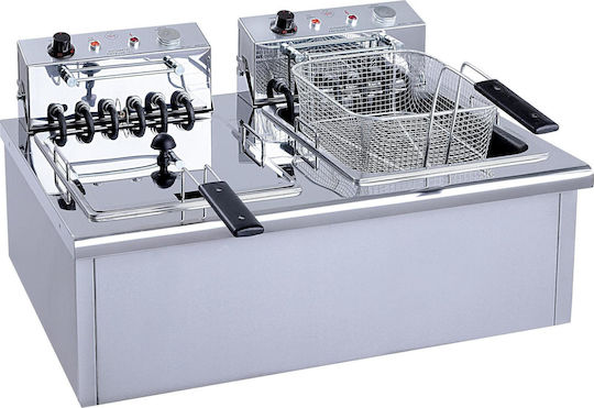 M&M equipment Fryer Electrică Double 12kW Capacity 2x12lt 79x50x41cm F120