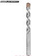 Bosch Drill Silver 12Χ300mm Diamond Drill with Cylindrical Shank for Masonry 12x300mm