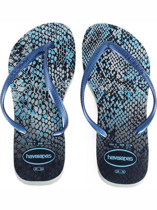 Havaianas Slim Animals Frauen Flip Flops in Marineblau Farbe