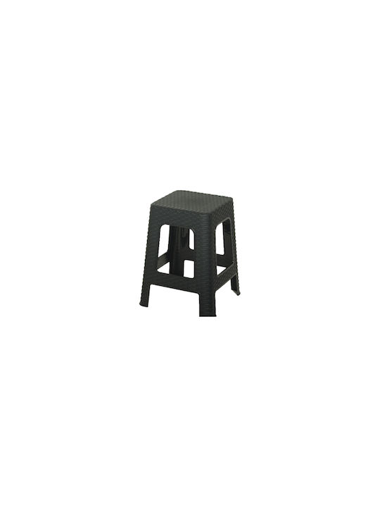 Hocker Für den Außenbereich Schwarz 1Stück 28.5x28.5x45cm