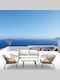 Σετ Σαλονιού Εξωτερικού Χώρου Salsa Alu 4τμχ Μαύρο με Μαξιλάρια