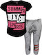 Joyce Kids Set with Leggings Summer 2pcs Black