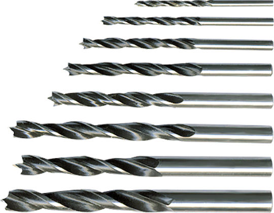 Sparta Set of 5 Drills with Cylindrical Shank for Wood
