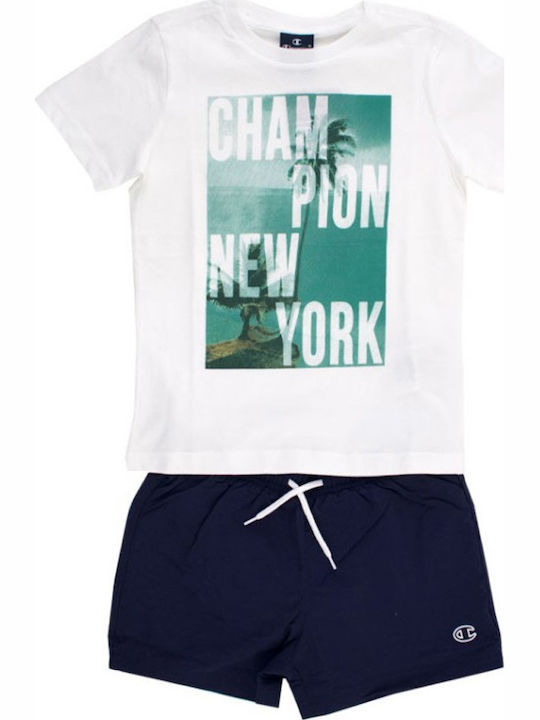 Champion Kids' Set with Shorts Summer 2pcs White